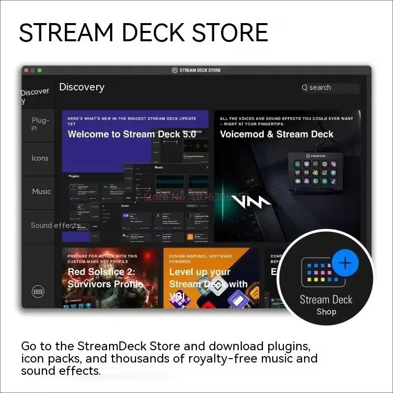 Elgato Stream Deck MK.2 Миниатюрная Многофункциональная Консоль Дизайнерские Настольные