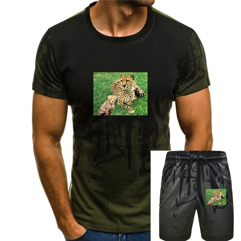

Cheetah T Shirt, Wildlife - Choice Of Size & Colour! Casual Tee Shirt