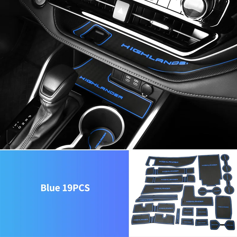 Нескользящий коврик из ПВХ для Toyota Highlander XU70 KLUGER 2020 2021 2022