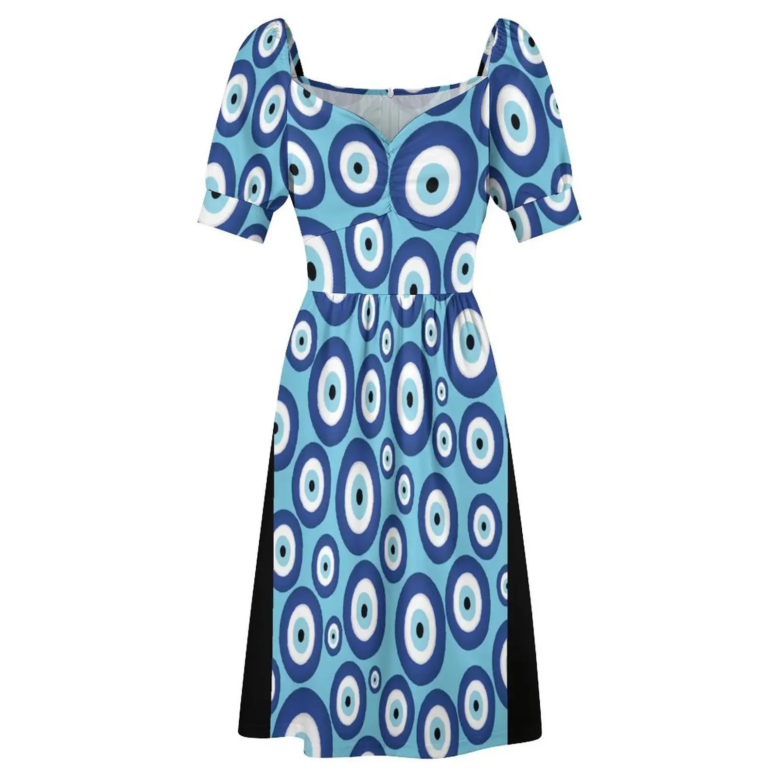Greek Mati Mataki - Матиасма Evil Eye Pattern # 2 платья без рукавов летнее платье лето 2025 женское