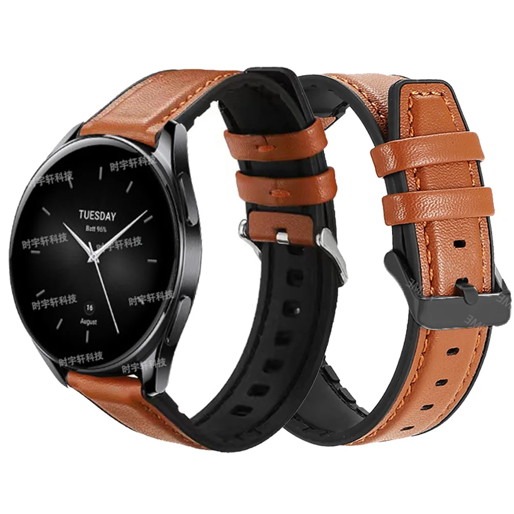 

Ремешок кожаный силиконовый для Xiaomi Watch S2 42 мм 46 мм/S1 Pro/Активный, спортивный браслет для Xiaomi Watch, цвет 2, аксессуары, 22 мм