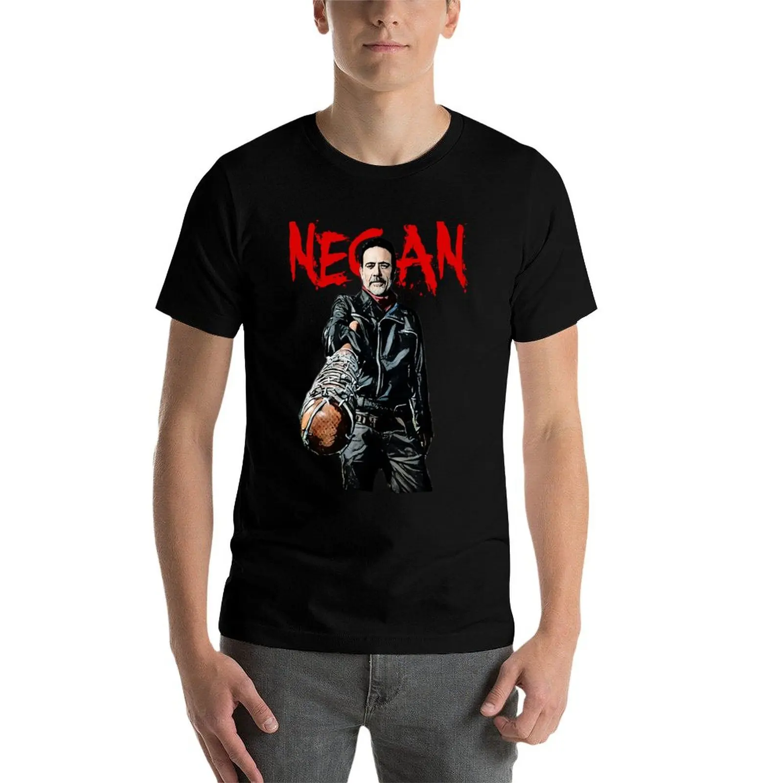 Футболка Negan And Lucille футболкаNegan and забавная рубашка хлопковые футболки на заказ