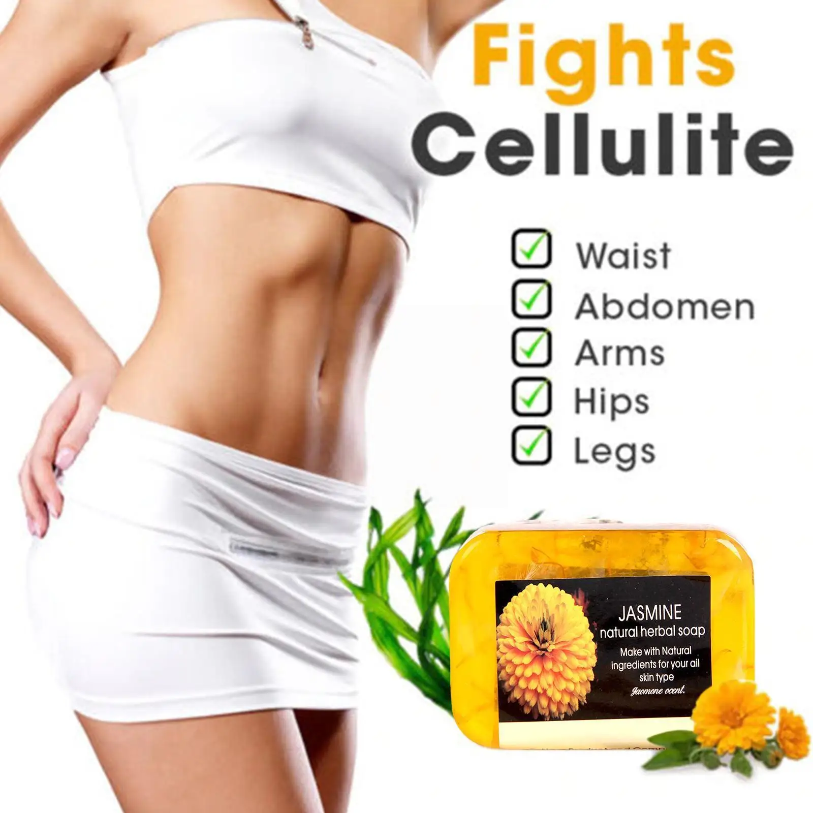 

Extrafirm Anti Cellulite Soap Calendula Flower Essential Moisturizing Soap Handmade Cleansing Soap Skin Face Whitening Oil K2q5