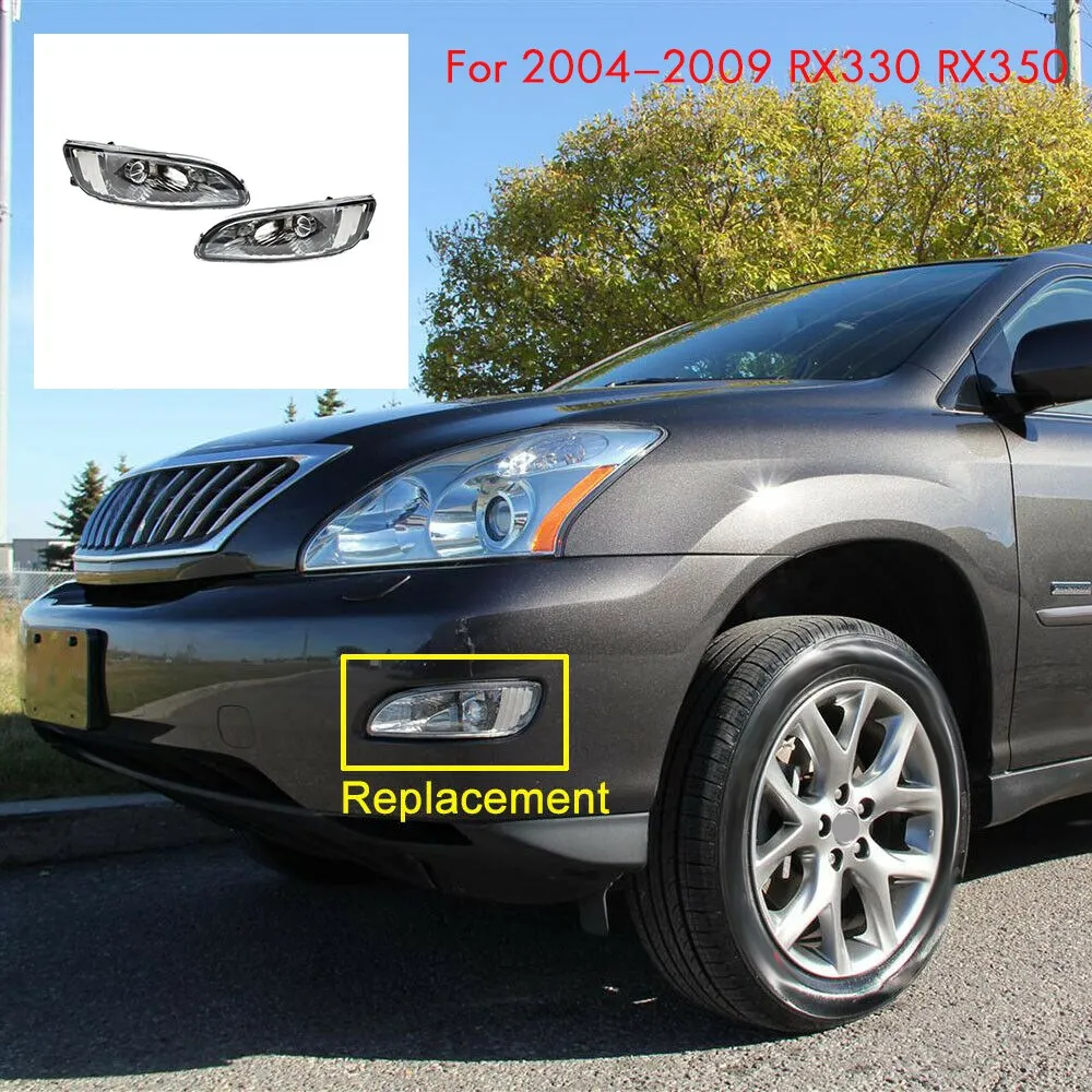 Пара противотуманных фар для переднего бампера задний прозрачный объектив в