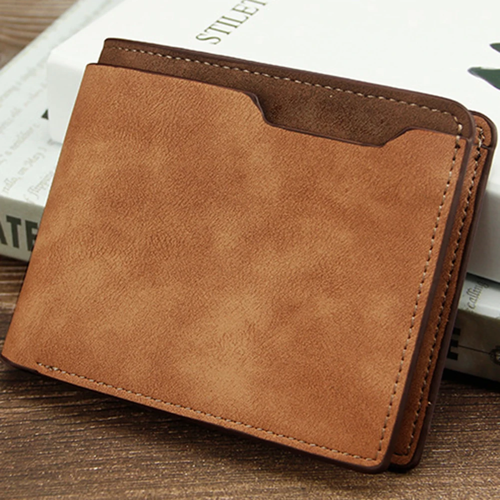 

Высококачественный матовый Кошелек из искусственной кожи для мужчин, легкая искусственная кожа для мужчин и молодежи