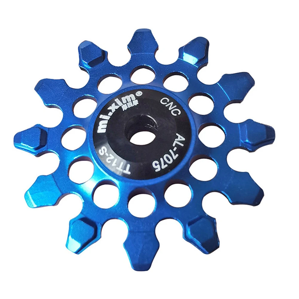 

Задний переключатель передач Mi.Xim 12T для горного велосипеда, желтоватый шкив AL7075 CNC, направляющий ролик для дорожного велосипеда, синий