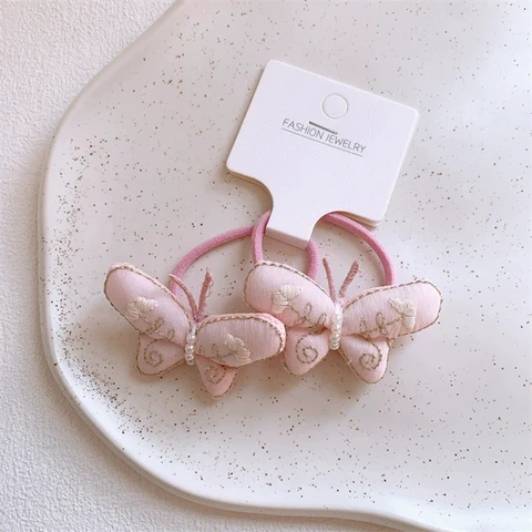 Заколки для волос Inforest, розовые, хлопковые, для девочек