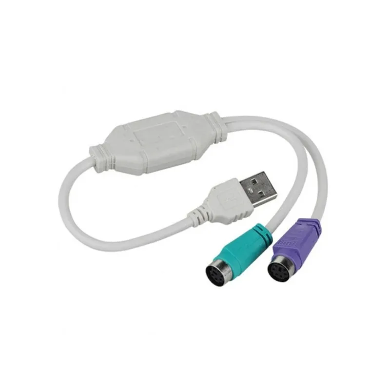 

1PC USB Male To PS/2 PS2 Female Converter Cable Cord Converter Adapter Keyboard