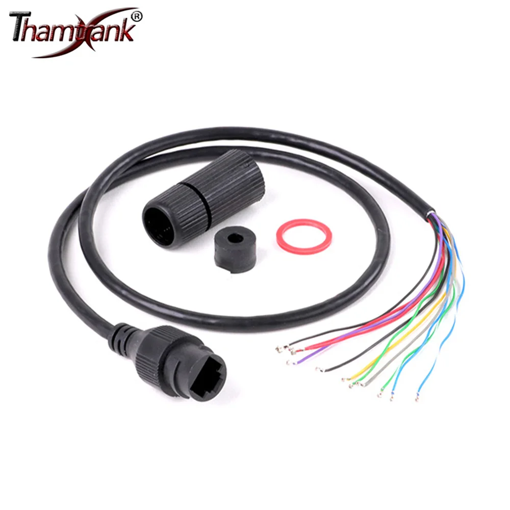 Сетевой гнездовой кабель RJ45 1 шт., кабель питания для IP-камеры видеонаблюдения, Ethernet-сеть, RJ45 POE, модуль видеокамеры 60 см с клеммой