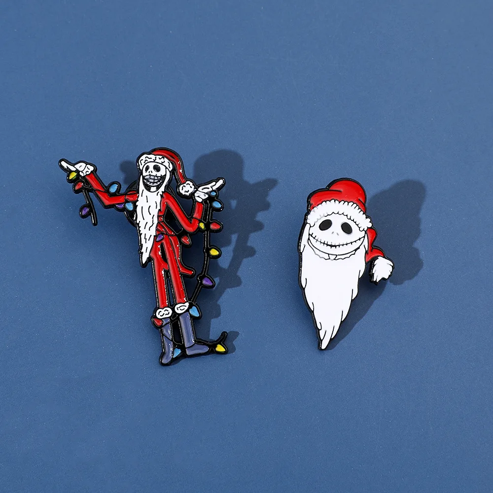 

Металлический значок для костюма Санта Клауса Джека из сплава «Кошмар перед Рождеством»