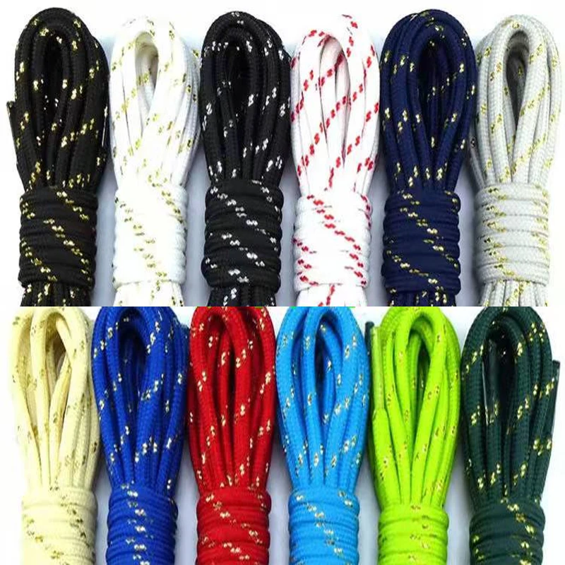 

Polyester Lace round Thick0.5cm Leather Shoe Lace Hiking Shoes with Athletic Shoe Laces High Top Martin Shoelaces