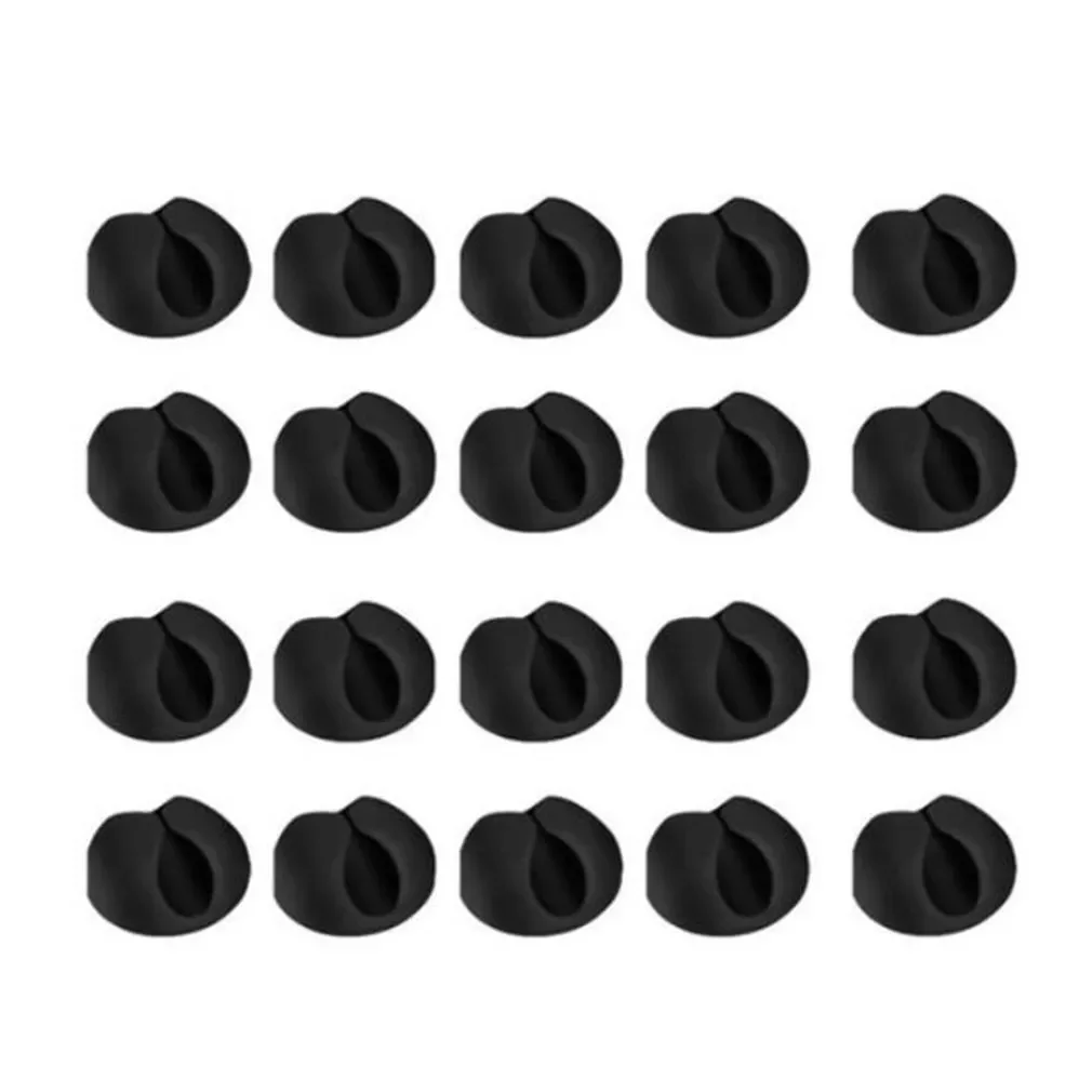 

Desktop Fixed Silicone Self-adhesive Hub Storage Organizer Winding Fixing Clip Self-adhesive Line Card