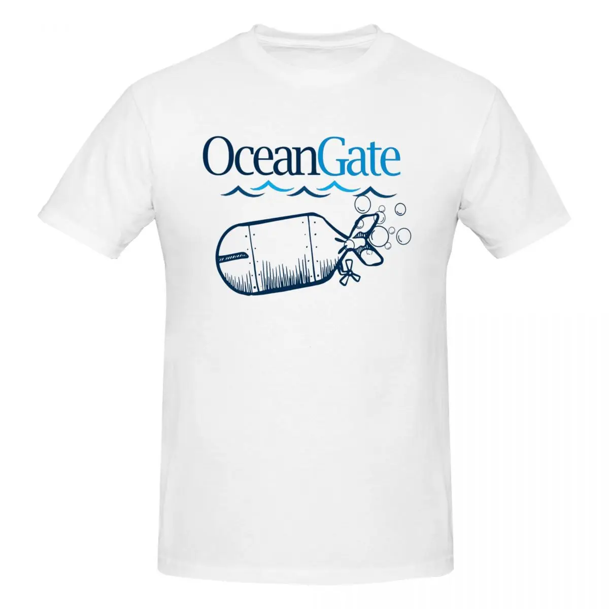 Мужская футболка OceanGate с изображением недостающей титанической подводной лодки