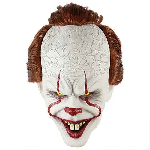 

Clown Silicone Back Soul Mask Cos Head Set Halloween Horror Props Natural Latex Adult Code Hot Selling Halloween Funny Mask