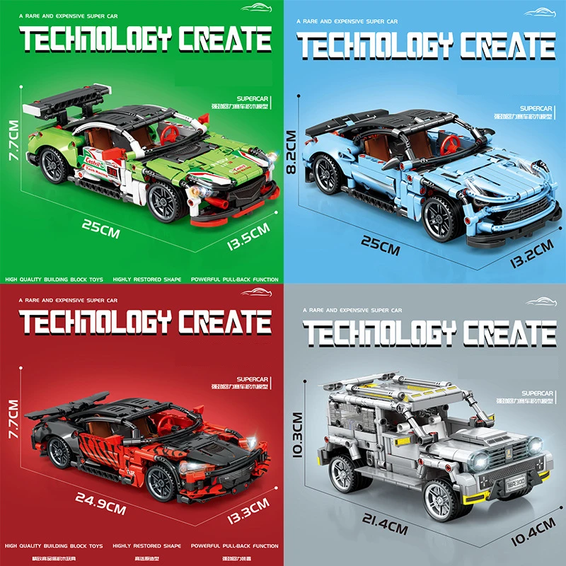 

Blocks Speed Champions City Racers Famous Cars Vehicle Super Diy Kids MOC Toys Sets Boy Model Building Sports for Children Gift