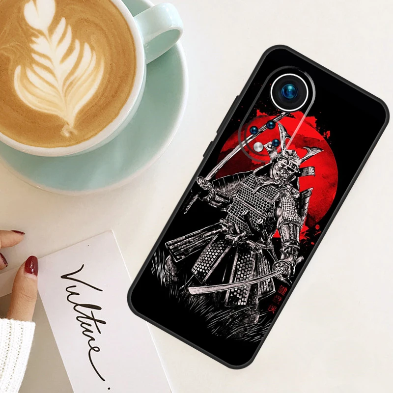 Japan Samurai Ninja Cover For Honor 50 Case For Huawei P40 Lite P20 P30 Pro Nova 9 Nova 5T P Smart 2021 2019 images - 6