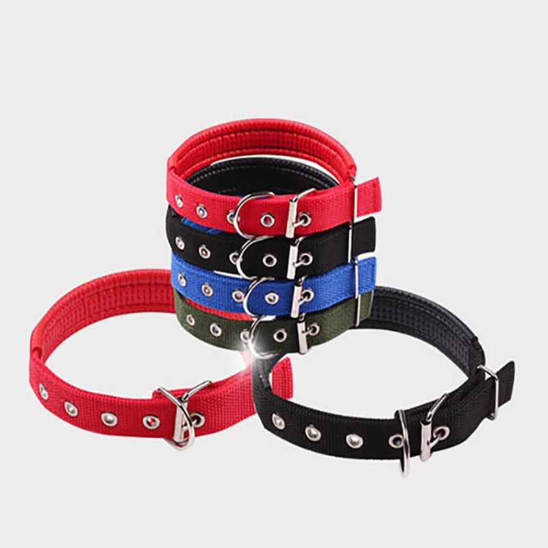 

Luxury Dog Collar Solid Color Leather Adjustable Leash Small Dog Collar Dachshund Labrador Medium To Large Dog Collar Supplies