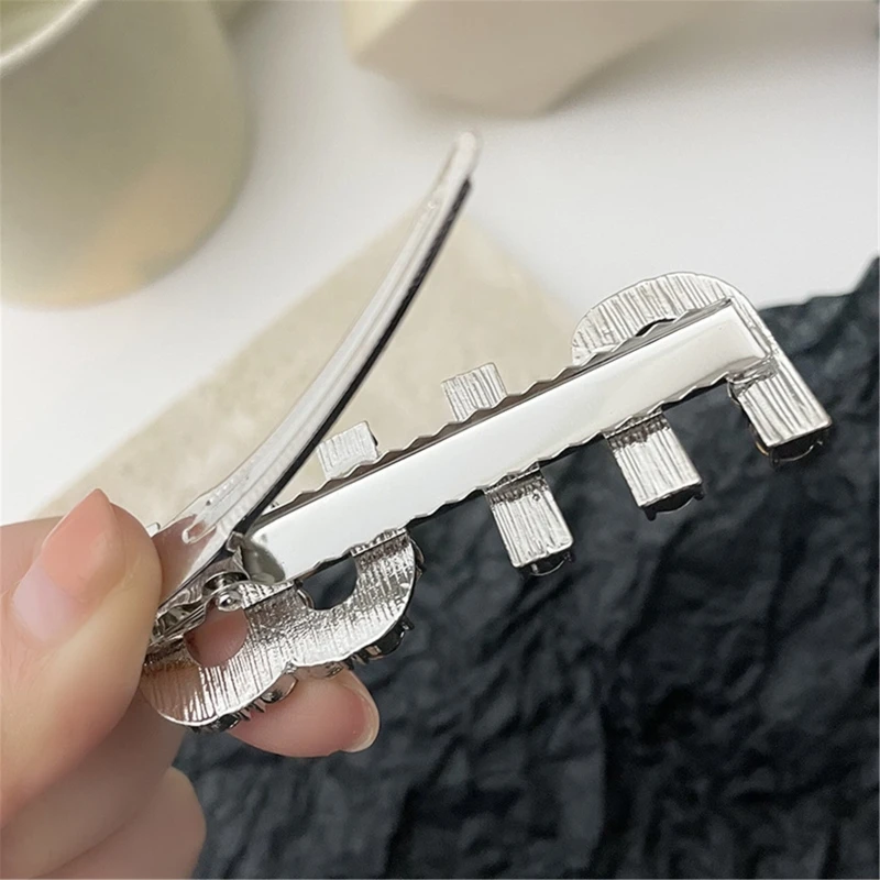 Заколки для волос с надписью серебряные заколки расклешенные зажим Винтажные