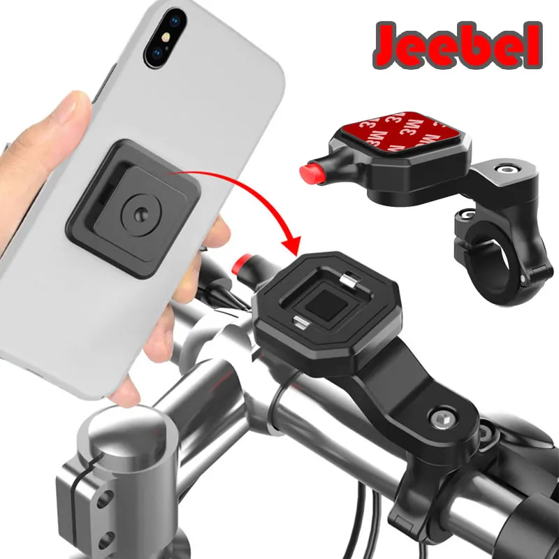 

Quick Release Motorcycle Bike Phone Holder Rotatable Cellphone Support Mountain Bicycle Smartphone Stand Handlebar Mount Bracket