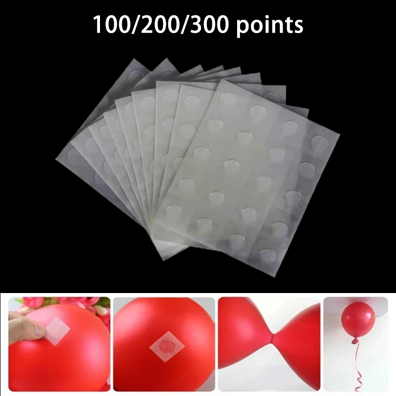 100/200/300 точек приклеивания воздушных шаров в клеевой точке приклеиваемые