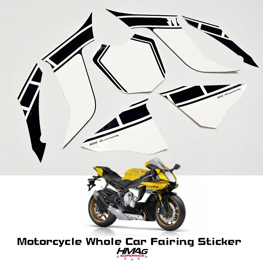 Kit For 2016 Yamaha R1 60th Anniversary ABS New Stickers Motorcycle Whole Car Fairing Sticker Decals YZFR1 YZF1000