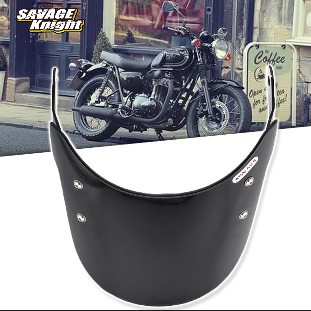 

Motorcycle Windscreen Pare-brise For KAWASAKI W800 ER-5 ZR 7 250 400 500 750 BJ Estrella 250 Deflectors Windshield Accessories