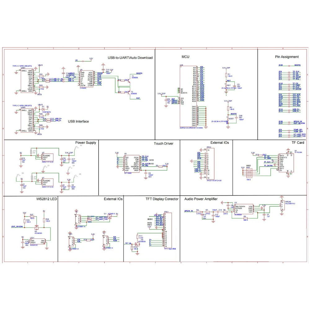 Фото Плата разработки ESP32-C5 с 2,8-дюймовым сенсорным экраном, 8 МБ PSRAM, 16 МБ Flash, WiFi 6 5 ГГц, ZigBee 3.0 N16R8, ESP32C5 №4