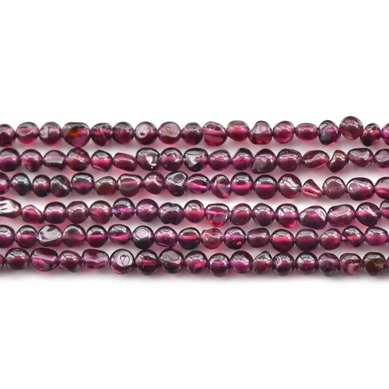 

Joanlyn Grade AA Natural Rhodolite Garnet Irregular Shape Beads 4x4mm Rose Red Color NOT Dyed 15 Inch Strand GA56