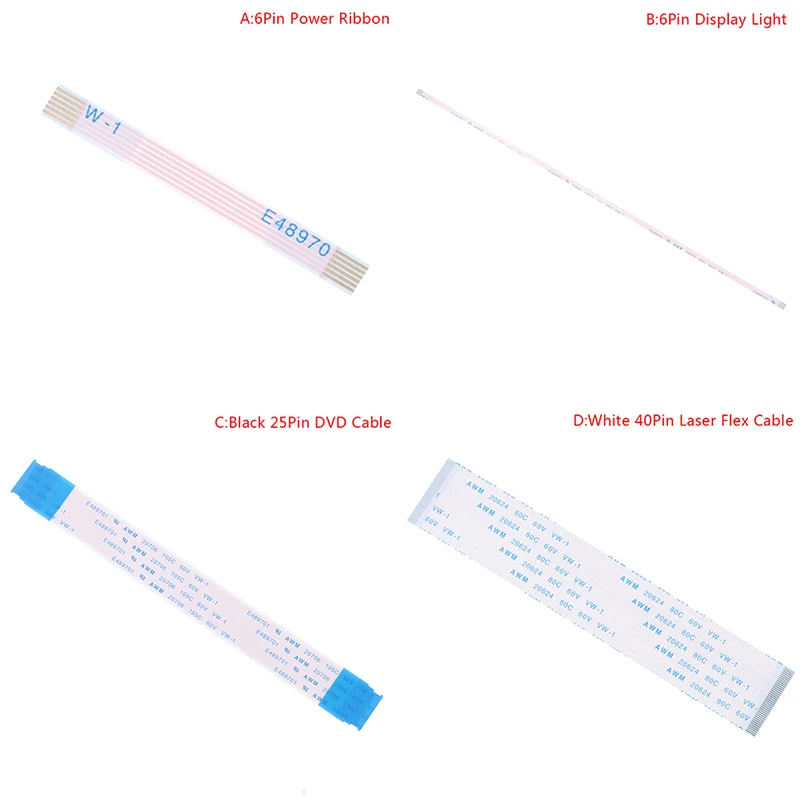 

PS5 6Pin/25Pin/40Pin Flex Cable Power On Off Display Light Board Cable PS5 Host Bald Cable Repair Parts
