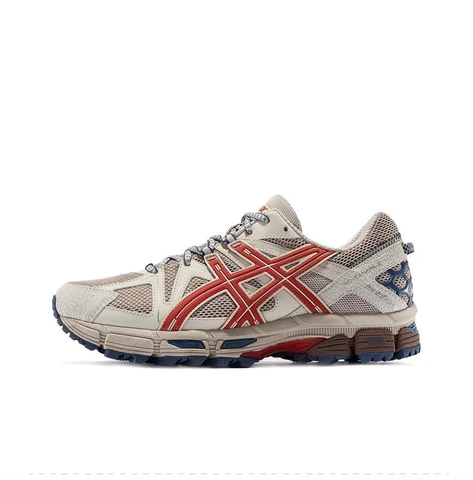 Мужская спортивная обувь Asics Gel Kahana 8 кроссовки для бега пешие прогулки путешествия удобные бежевые красные синие