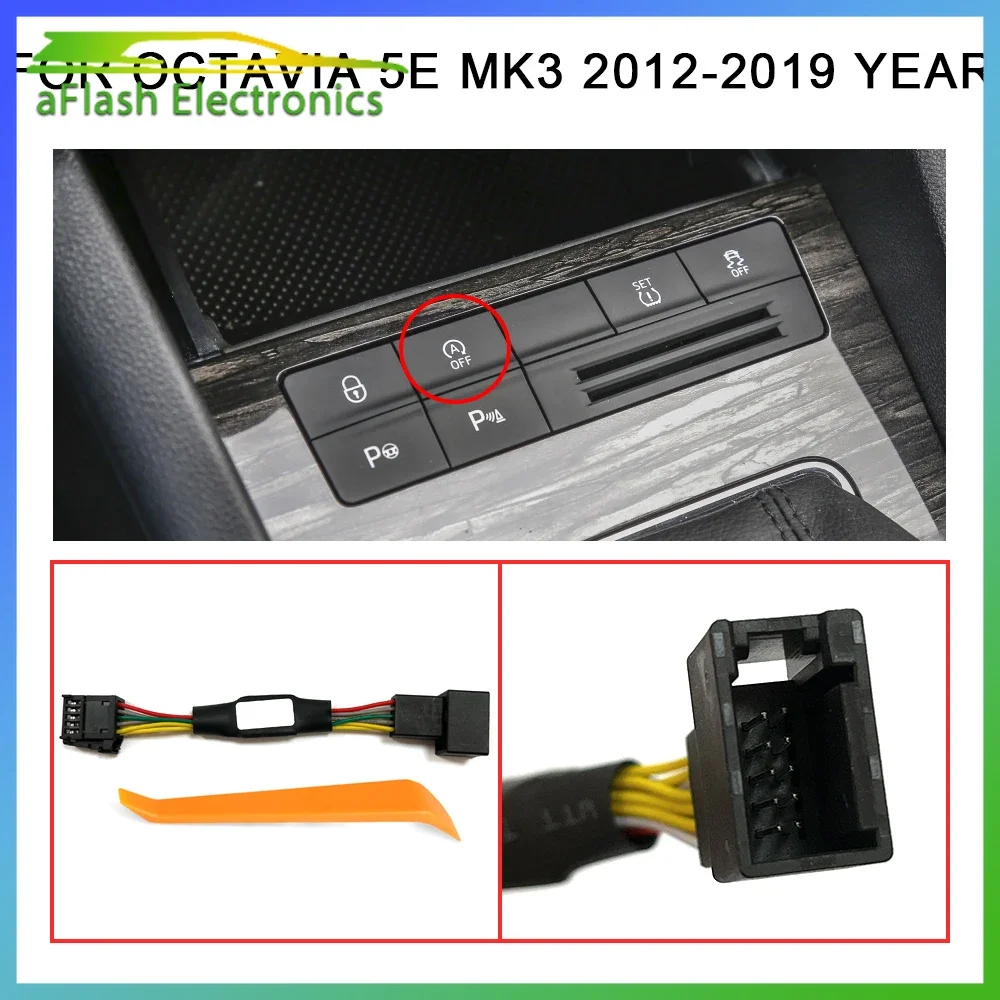 

Элиминатор двигателя Stop Start для Skoda Octavia 5E MK3 2012-2019, автомобильный автоматический запуск и стоп-кандер, автоматический кабель устройства, выключаемый кабель