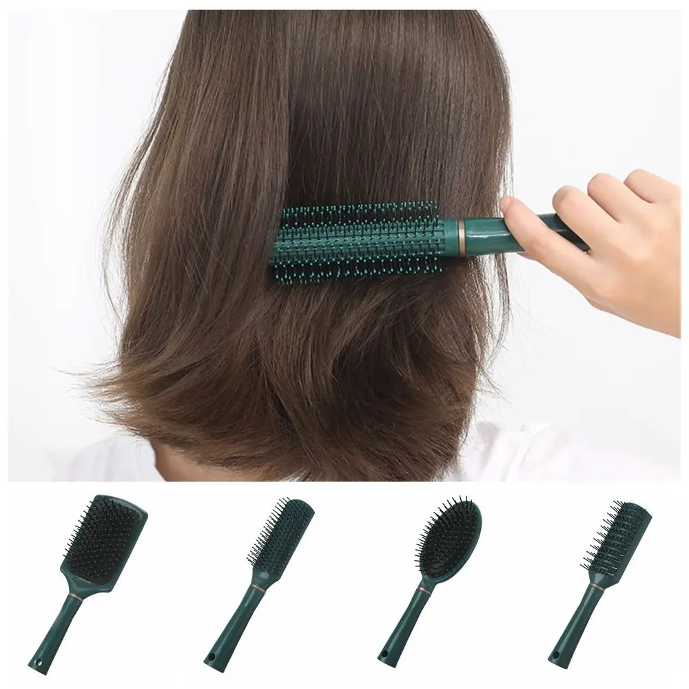 

Anti Static Massage Comb Fashion Inner Buckle Beauty Hairstyle Air Cushion Comb Large Board Dark Green Airbag Comb People