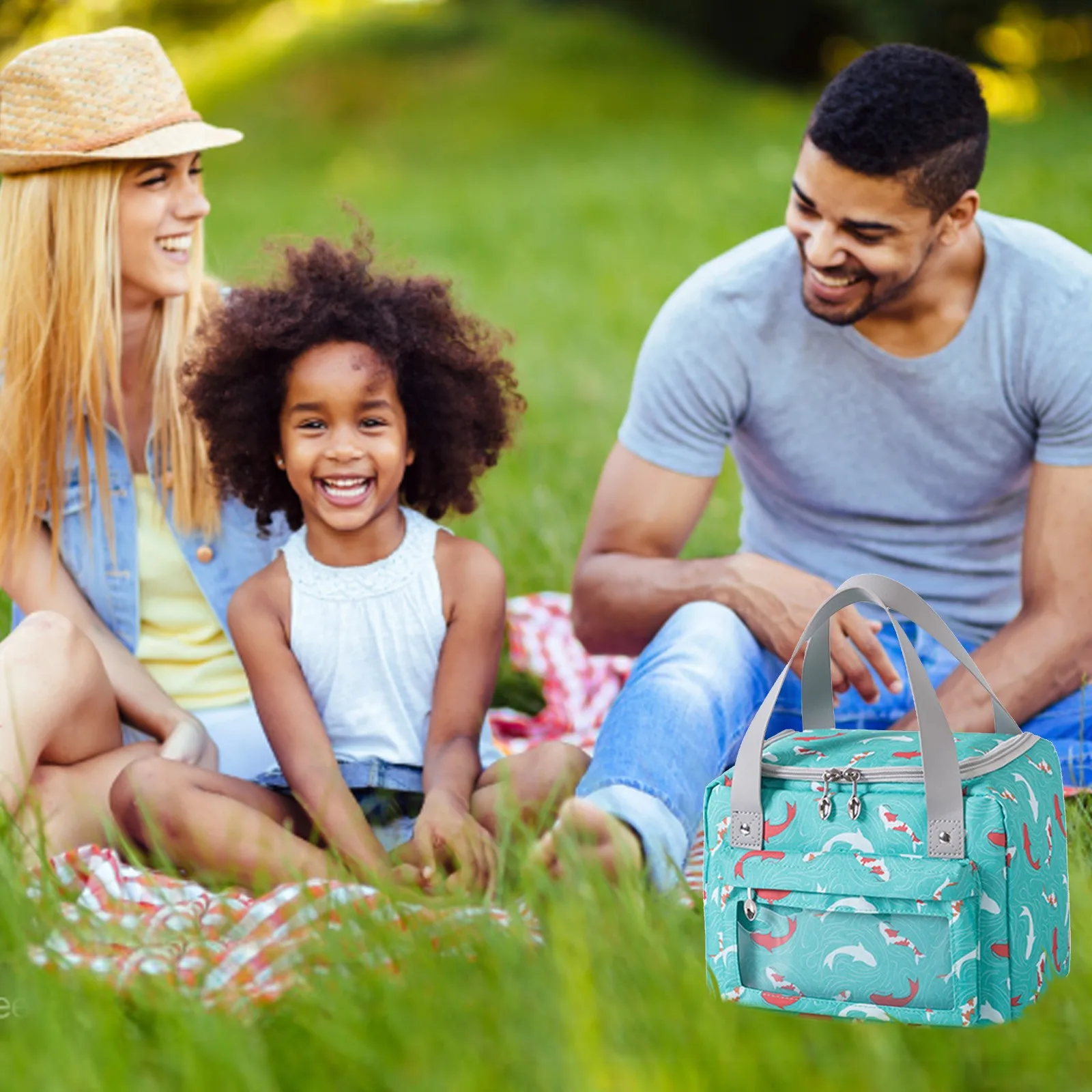 

Многоразовый согревающий бокс для офиса, пляжа, Портативный Ланч-бокс с изоляцией для работы на открытом воздухе, сумка для пикника, мужской...