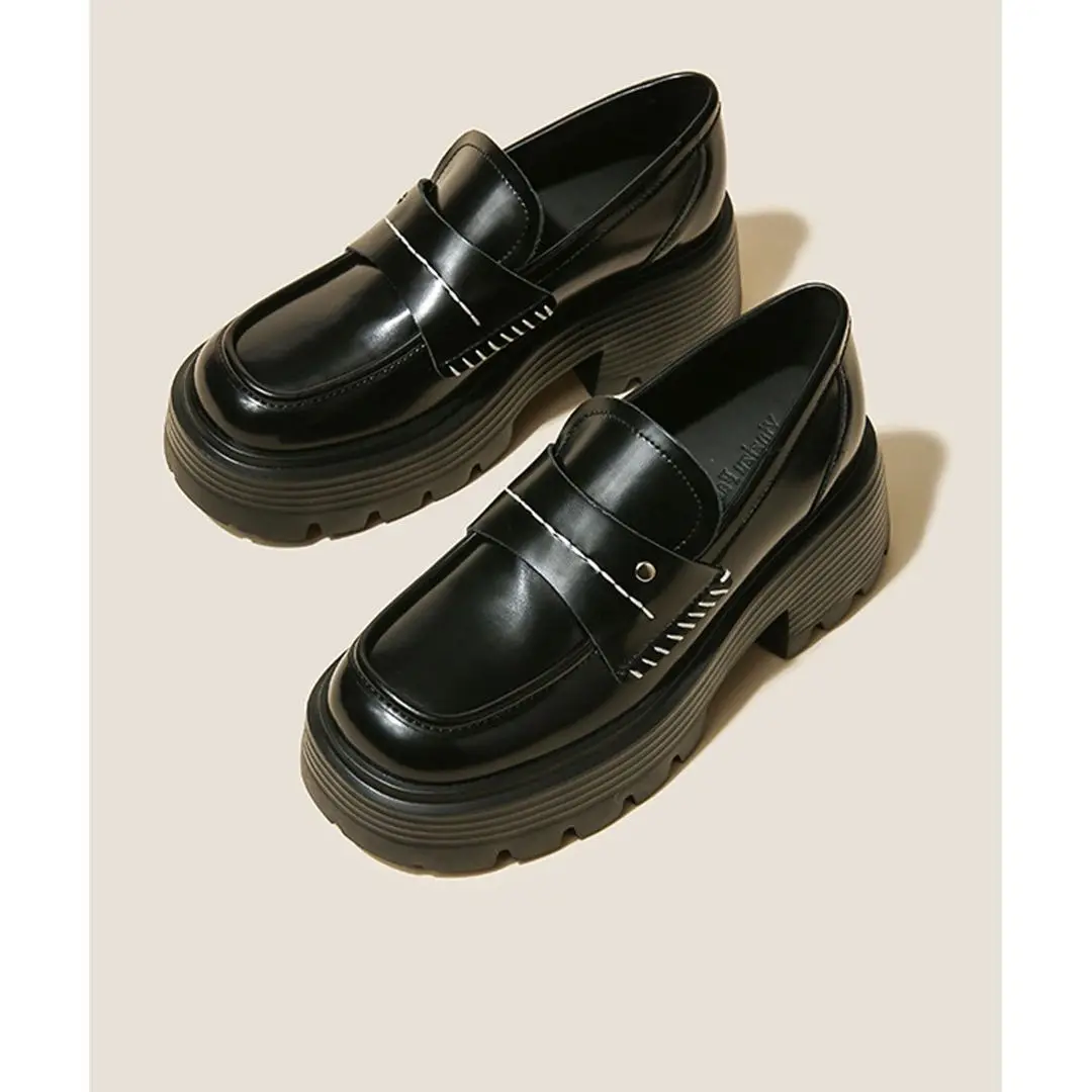 

Туфли женские из натуральной кожи, лоферы, Повседневная весенняя обувь, оксфорды, стиль колледж, 2023