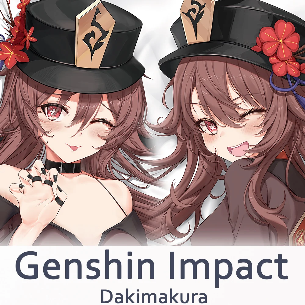 Наволочка для подушки Genshin Impact Hu Tao Dakimakura двухсторонняя наволочка в стиле унисекс