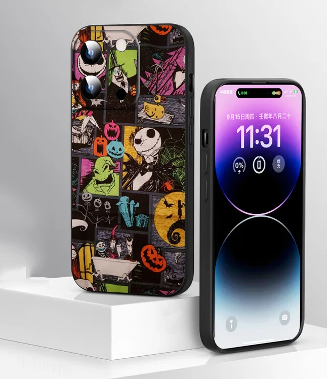 Мягкий силиконовый чехол G13 из мультфильма Кошмар перед Рождеством для iPhone11 12 13 14