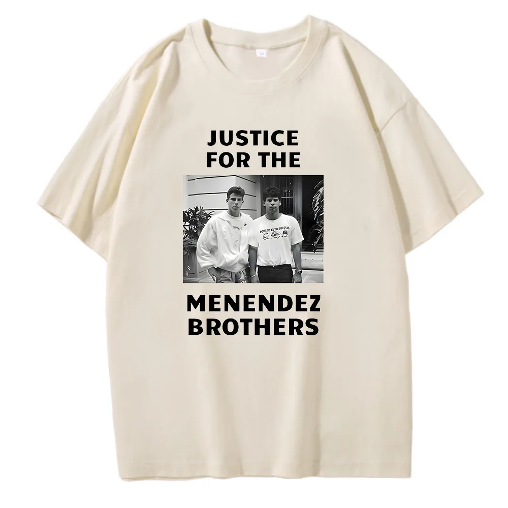 Nicholas Chavez T-shirt Menendez Brother Graphic Printing Retro Cotton O-neck Tee-shirt Unisex High Quality Tshirt Fashion Tees