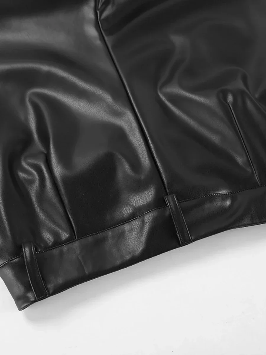 Wolfeel осенние новые черные матовые брюки из искусственной кожи в стиле ретро
