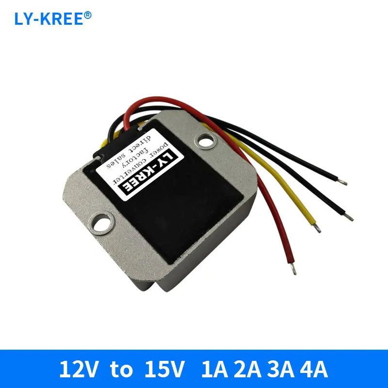 

12v to 15v Step Up Converter Inverter Power Adapter DC DC Boost Module 12V to 15V Booster Transformer