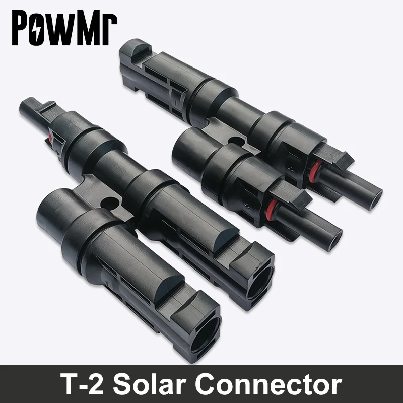 

PowMr Solar Branch Connectors Wire Connector as Extension Cord for Parallel Connection Between PV Panels Max 1000V 30A Input