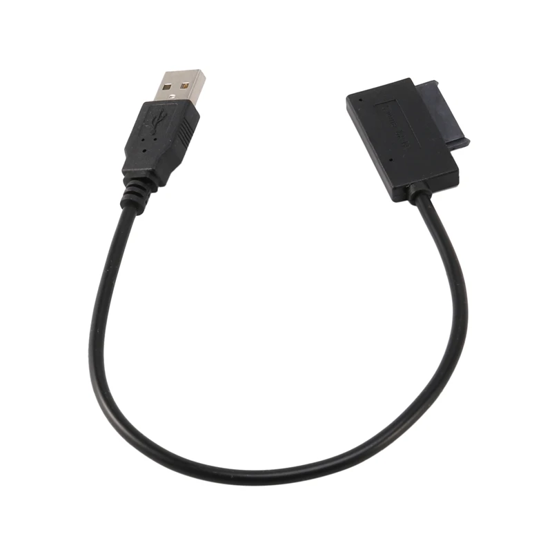 

Кабель-Переходник USB 2,0 на Mini Sata II 7 + 6 13Pin для ноутбука, CD/DVD ROM, привода Slim Line
