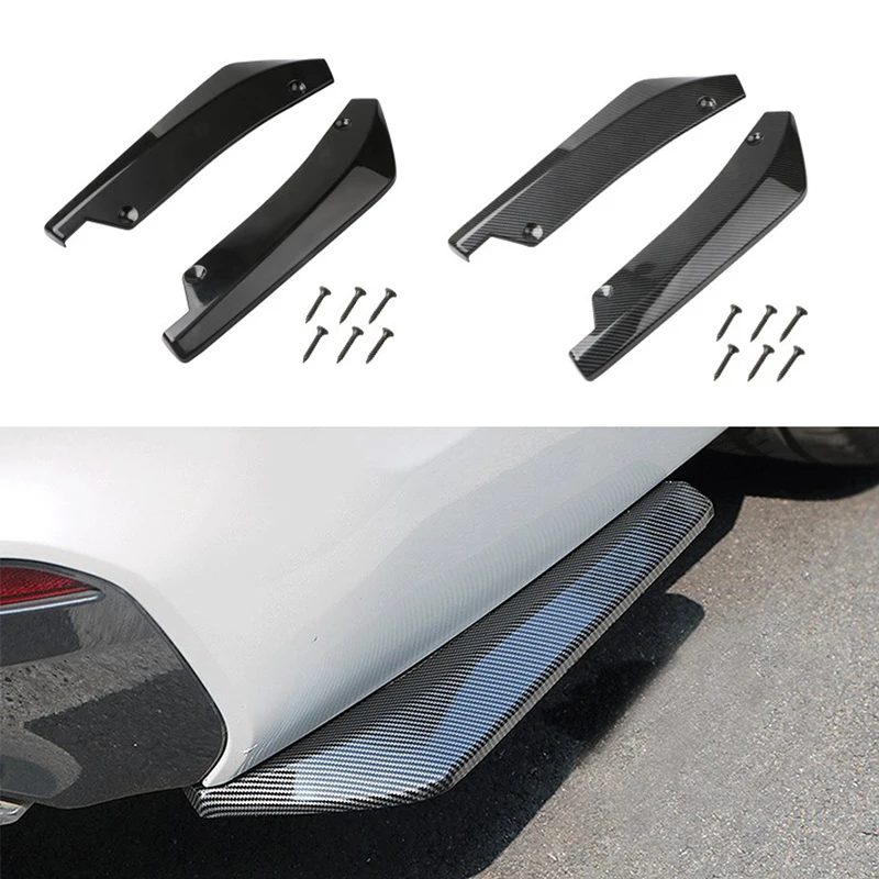 

Universal Car Front Rear Bumper Strip Lip Spoiler Diffuser Splitter Scratch Protector Carbon Fiber Winglets Side Skirt Extension