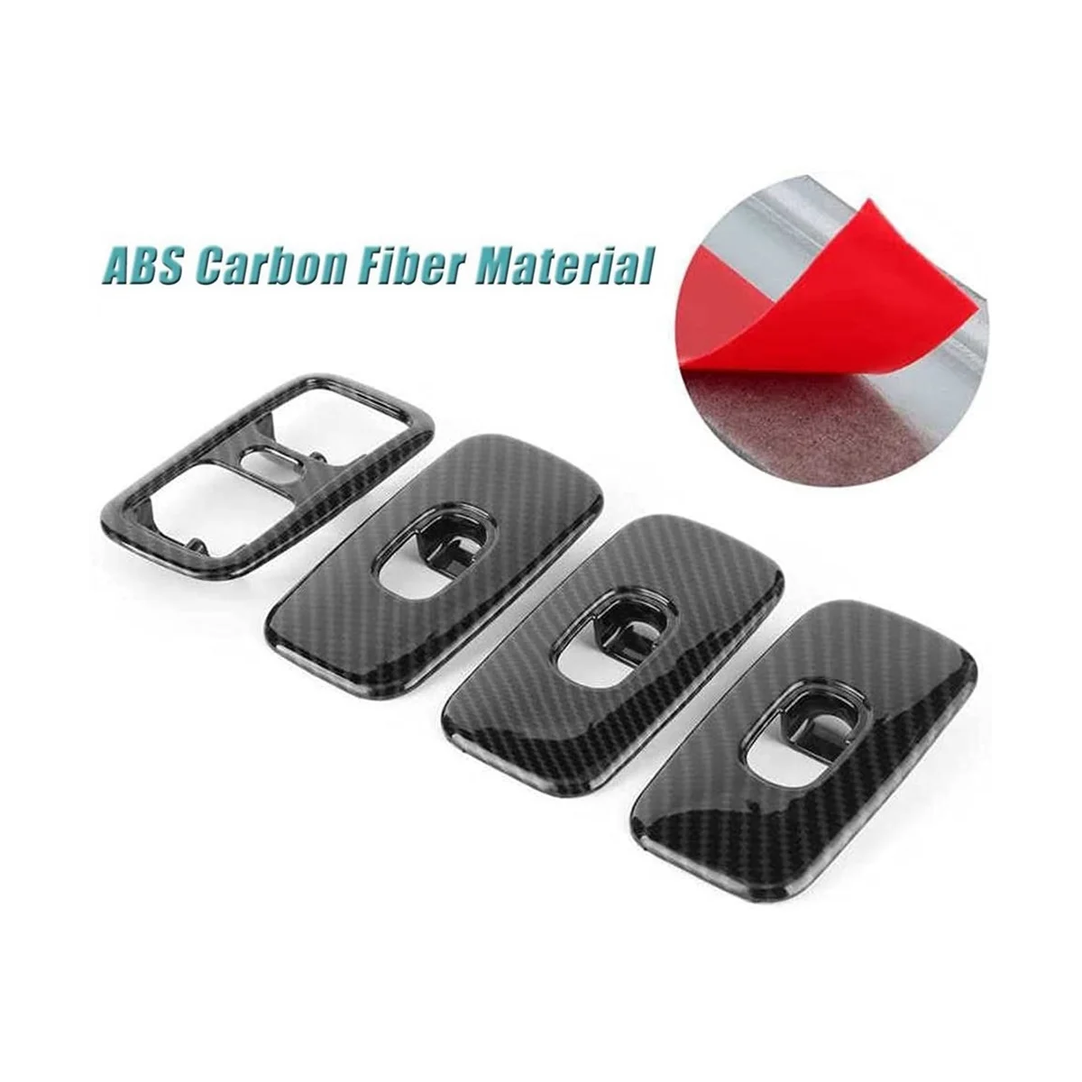 4 шт. крышка переключателя стеклоподъемника из углеродного волокна декоративная