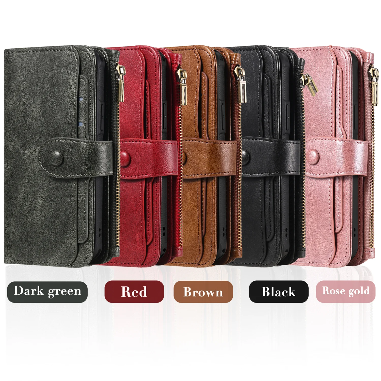 Роскошный Съемный кожаный чехол 2 в 1 стиле ретро для iPhone 15 Pro Max 6S 7G 8G XR Xs 11 12 13 Mini 14