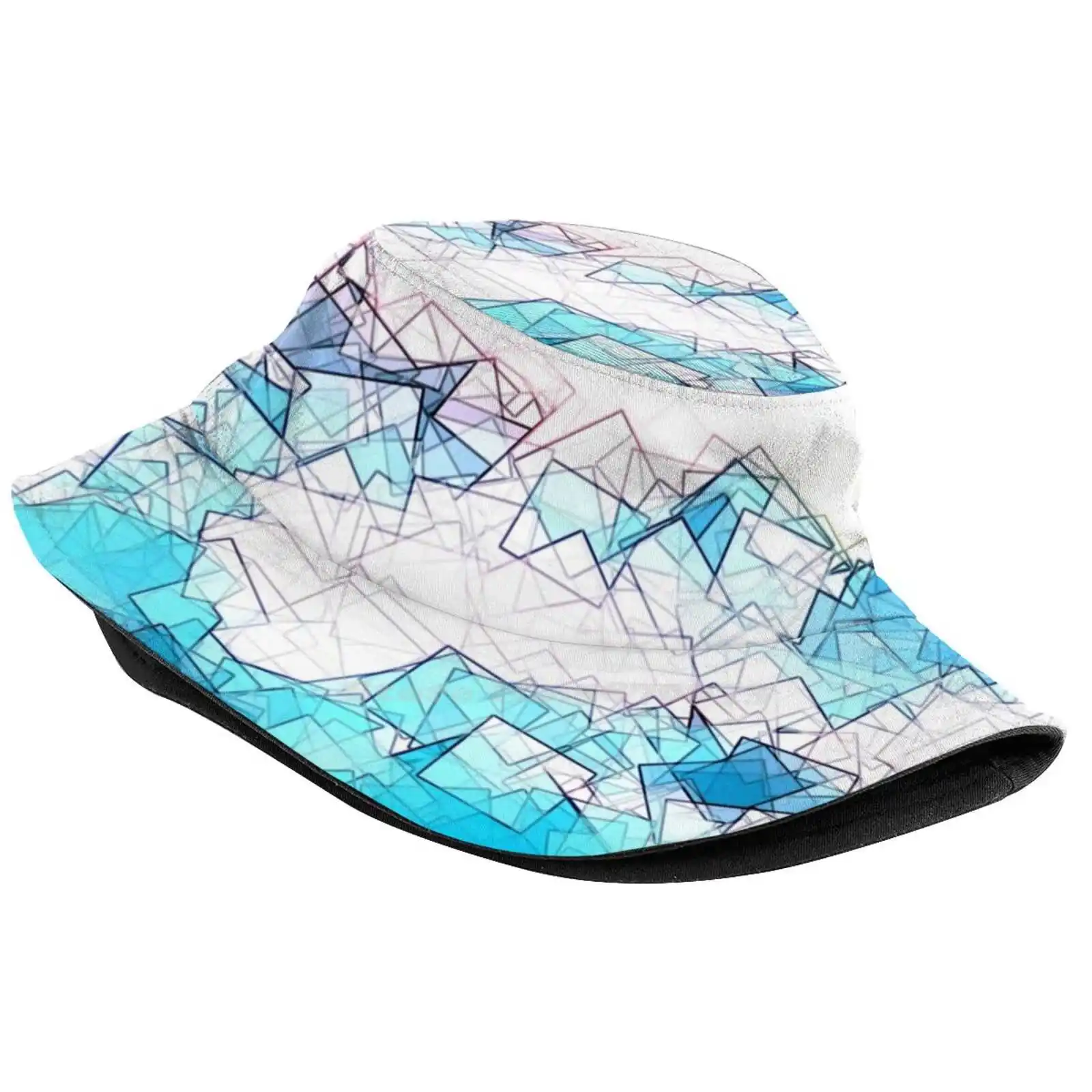 Square Fantasy Blue Beach Causal Cap 