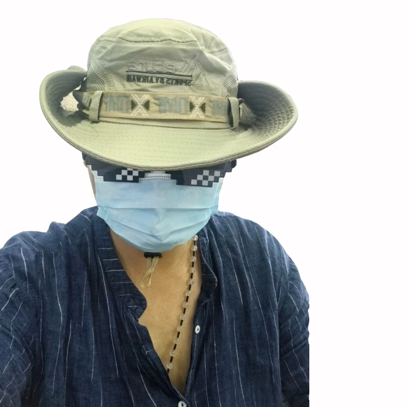 Летняя мужская панама с защитой от ультрафиолета Панама широкими полями сафари