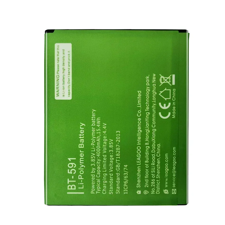 Аккумулятор 4000 мАч для LEAGOO Kiicaa Power/BT-591 BT 591 BT591 + номер отслеживания