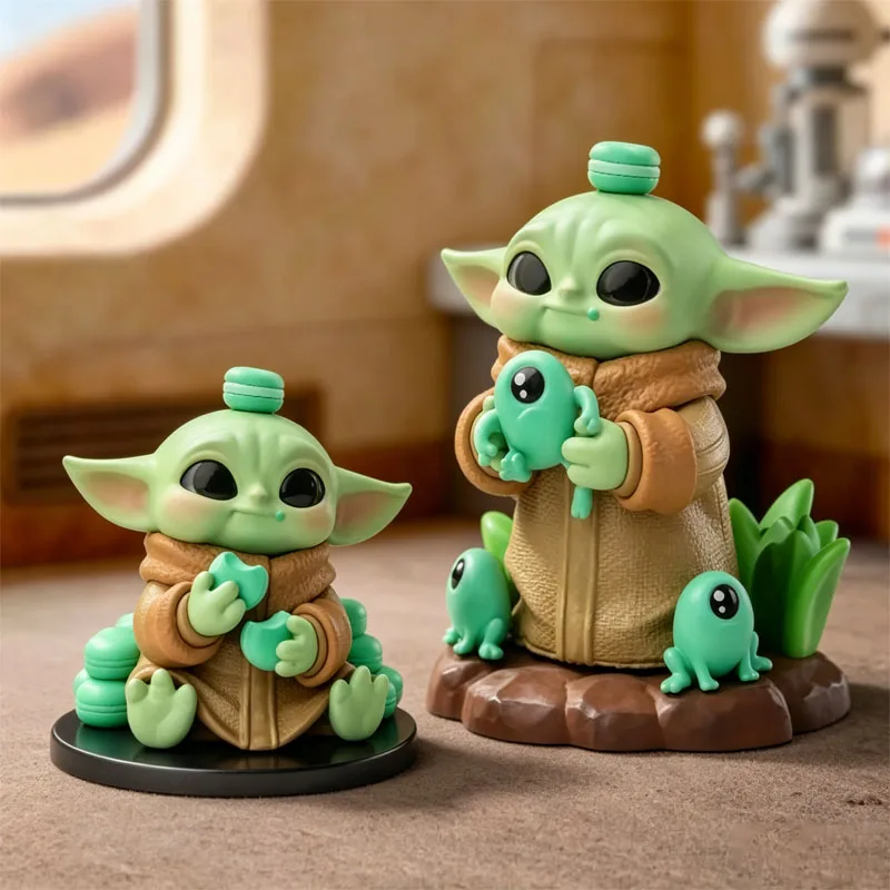 Фото POP MART Star Wars Grogu Tiny But Mighty Series Mystery Box Оригинальная коллекционная фигурка-сюрприз в закрытой упаковке, игрушка-сюрприз, украшение для дома, декор №2