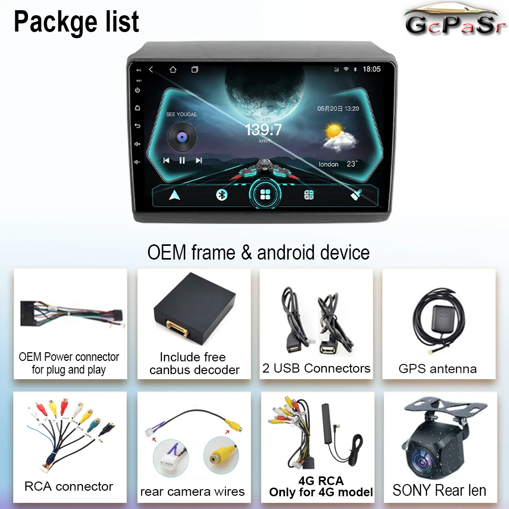 GPS BT Android 13 для Fiat Ducato 3 2011-2022 Peugeot Boxer 2 Citroen Jumper Мультимедийный автомобильный