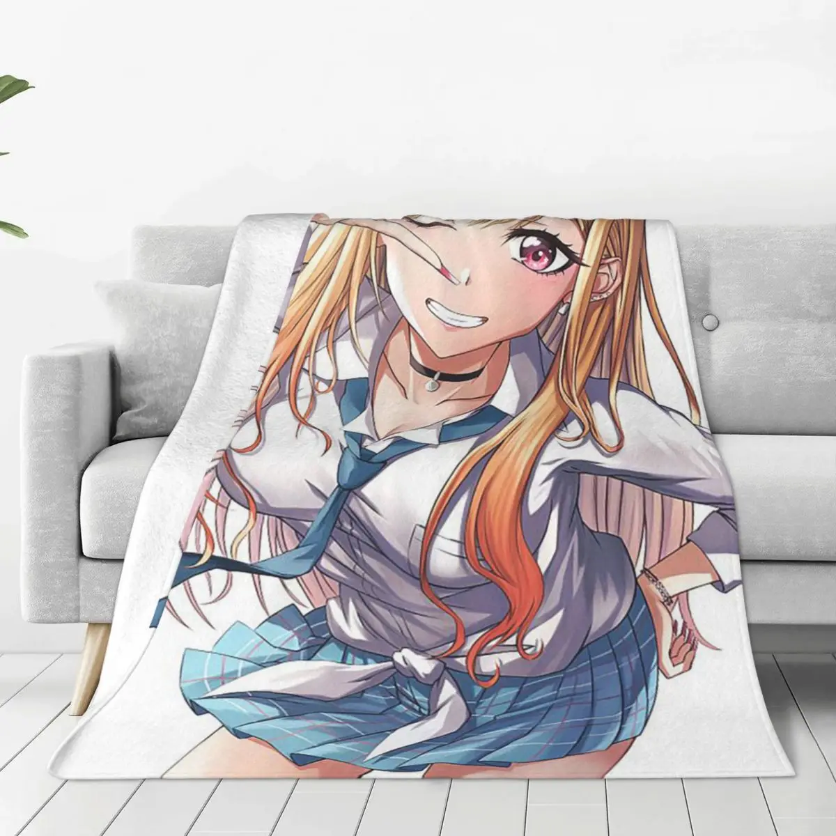 

Фланелевое Одеяло с аниме Марин Китагава, мое платье, дорогой одеяло для кровати, автомобиль, ультрамягкое плюшевое тонкое одеяло